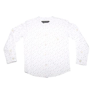 ARMANDO MARTILLO Boys Long Sleeve Design Collarless Cotton Dress Shirt 630L 10