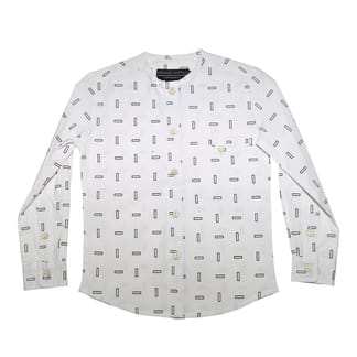ARMANDO MARTILLO Boys Long Sleeve Design Collarless Cotton Dress Shirt 630L 30