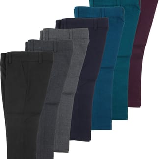 ARMANDO MARTILLO BOYS SKINNY FIT WOOL LOOK DRESS PANTS