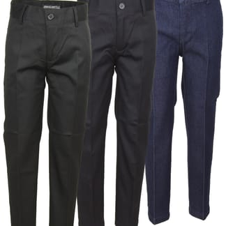 ARMANDO MARTILLO Boys Slim Fit Adjustable Waist Brushed Cotton Blend Pants 156PS