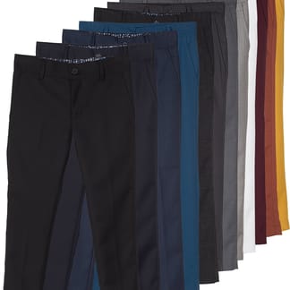 ARMANDO MARTILLO BOYS SLIM FIT FLAT FRONT ADJUSTABLE WAIST DRESS PANTS