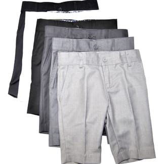 ARMANDO MARTILLO Boys Slim Fit Microfiber Blend Dress Shorts - 603S