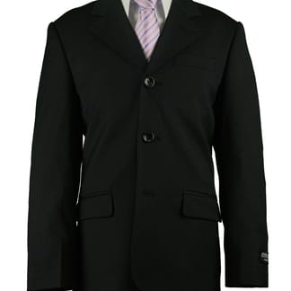 ARMANDO MARTILLO Boys Slim Fit Navy Stripe Suit - Adjustable Waist