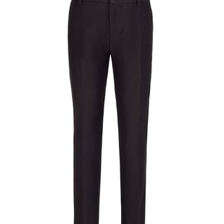 ELEGANCE Mens Classic Fit Microfiber Blend Solid Black Dress Pants - #101  NEW - Boytique %