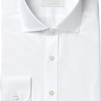 ATICA GREEN LINE MENS CLASSIC FIT LONG SLEEVE 100% COTTON NON IRON WHITE SHIRT