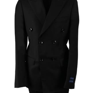 T.O. CENTRION BOYS DOUBLE BREASTED SLIM FIT 100% WOOL SOLID SUIT