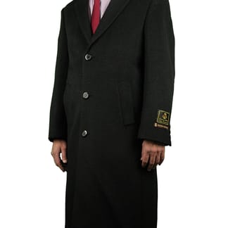 MARC NEW YORK Mens Coyle Wool Blend Stand Collar With Knit Bib Insert 3 4 Coat Boytique
