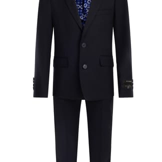 DAVID OLIVER COLE BOYS X-SLIM FIT STRETCH BLEND SUIT