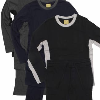 Decorous Wear Boy's Soft-Cotton Crew-Neck Pajama Set