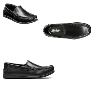 FLORSHEIM Boys Jasper Venetian Jr. Slip On Memory Foam Insole Dress Shoes