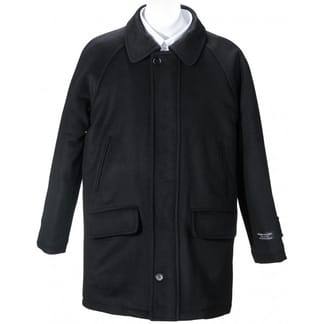 MARC NEW YORK Mens Coyle Wool Blend Stand Collar With Knit Bib Insert 3 4 Coat Boytique