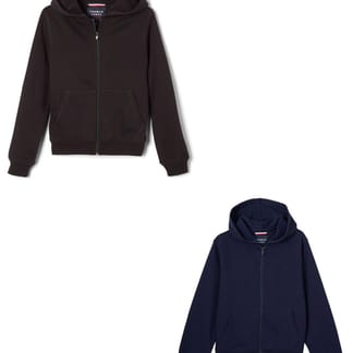 FRENCH TOAST Boys Cotton Blend Long Sleeve Full Zip Front Hoodie Sweatshirt 9123