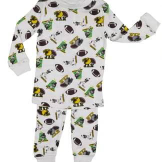 FRENCH TOAST Boys Long Sleeve 100% Cotton White Pajama Set