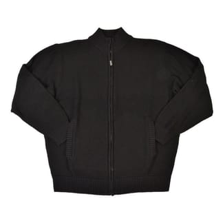 F/X FUSION MENS TEXTURED FULL ZIPPER CARDIGAN SWEATER