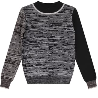 HOPSCOTH Boys Microfiber Blend Pullover Design Crew Neck Knit Sweater - 4487