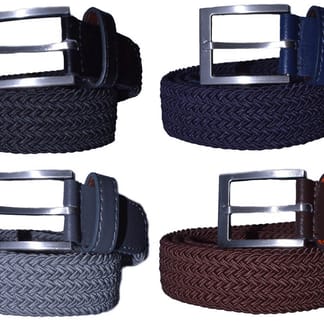 ISAAC MIZRAHI Boys Braided Stretchy Belts - Colors