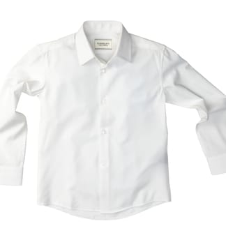ISAAC MIZRAHI CLOUDCLOTH BOYS CLASSIC FIT LONG SLEEVE 4-WAY STRETCH DRESS SHIRT
