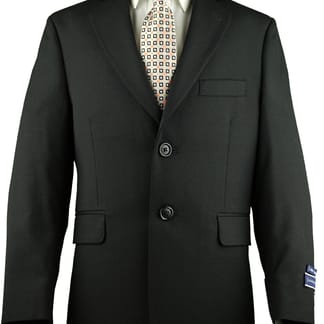 JOSEPH ABBOUD Boys Classic Fit Black Suit