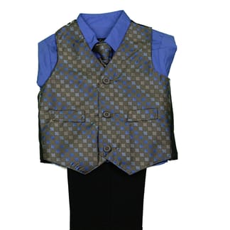 KANI GOLD Boys Classic Fit Suit Vest With Pants