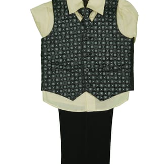 KANI GOLDBoys Classic Fit Suit Vest With Pants
