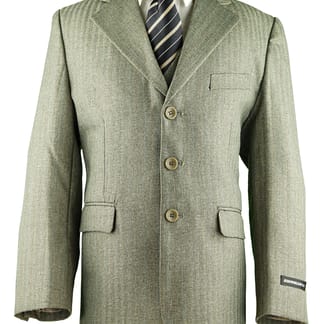 KIDS WORLD Boys Classic Fit Beige Suit - 5 piece