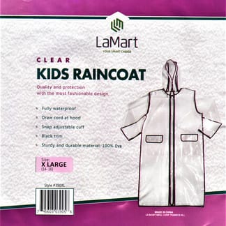 LA MART Kids Clear Raincoat - 390