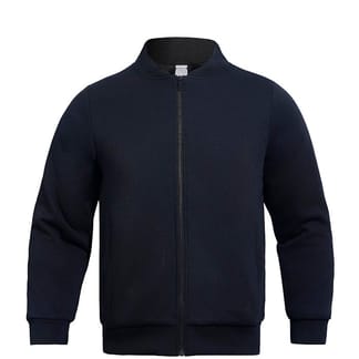 LANDS KID BOYS COTTON BLEND FUR FULL ZIP SWEATER