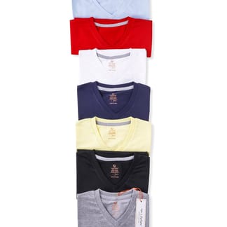 LEO & ZACHARY Boys Short Sleeve 100% Cotton Solid V-Neck Casual Shirt - 4 Colors