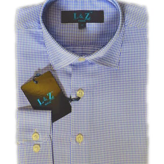 LEO & ZACHARY Boys Slim Fit Long Sleeve Cotton Blend Design Dress Shirt 5833