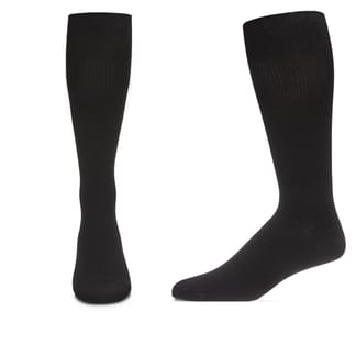 LEVANTI UOMO Mens Model Blend Pin Rib Crew Socks - 1 Pair In A Pack - LV-109