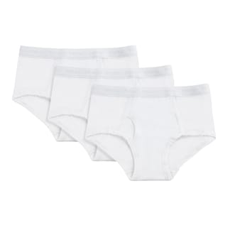 MEMOI 3-PACK BOYS SOFT COTTON BLEND BRIEFS