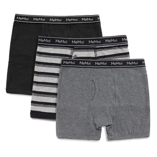 MEMOI BOYS 3 PAIR PACK BOXER BRIEFS