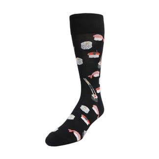 MEMOI Mens BAMBOO Blend SUSHI Design Socks - 1 Pack - MMF-000015