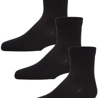 MEMOI UNISEX COTTON BLEND MID-CUT SOCKS 3-PACK