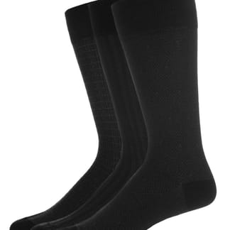 MEMOI UOMO Mens Cotton Blend Ast Design Crew Socks - 3 Pair In A Pack - MM-474