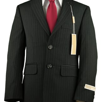 MICHAEL KORS Boys Classic Fit Charcoal Pinstripe Suit