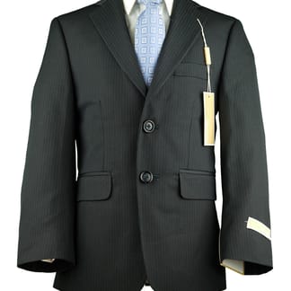 MICHAEL KORS Boys Classic Fit Navy Pinestripe Suit