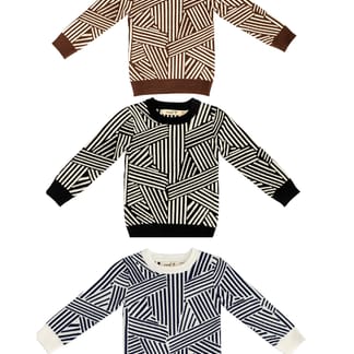 NEUF 9 Boys Microfiber Blend Design Crew Neck Knit Sweater WB1CP4438BS