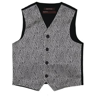 PERRY ELLIS Boys Classic Fit Grey Dress Vest