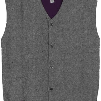 ROSE BLUE Boy's Button Down, Plum-Gray, Cotton Knit Cardivest 50035