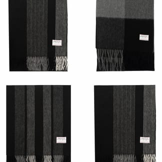 SERGIO CARLUCCI Mens 100% Baby Wool Scarf 15" - 4 Colores