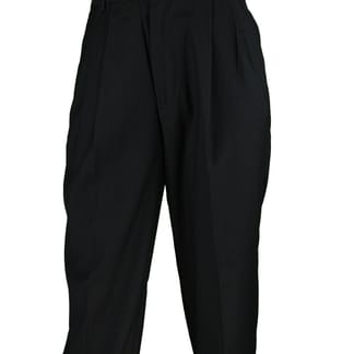 SHANNON KIDS Boys Classic Fit Navy Dress Pants - Pleated