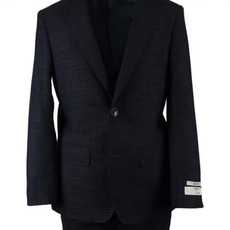 T.O. BOYS CLASSIC FIT NAVY DESIGN SUIT PANTS