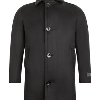 T.O. COLLECTION BOYS HUSKY FIT BUTTON AND ZIPPER WOOL & DOWN BLEND COAT.