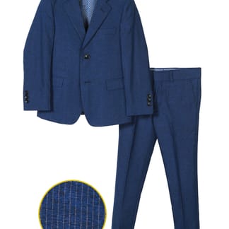 T.O. Boys Slim Fit Blue Pinstripe Design Suit 18068-1S