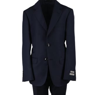 T.O. CENTRION MENS CLASSIC FIT NAVY FASHION WOOL SUIT