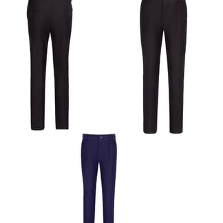 T.O. COLLECTION Boys HUSKY Fit Microfiber Blend FLEX Solid Dress Pants FLEXBHP