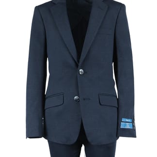 T.O. COLLECTION BOYS KNIT SLIM FIT MICROFIBER BLEND DESIGN STRETCH SUIT