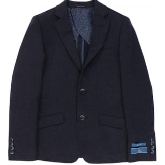 T.O. COLLECTION BOYS KNIT SLIM FIT MICROFIBER BLEND DESIGN STRETCH SUIT