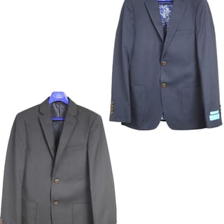 T.O. COLLECTION Boys Slim Fit Patch Pocket Microfiber Blend Pique Blazer - 3101